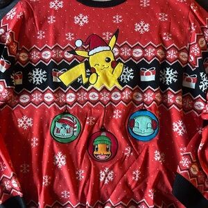 Difuzed Pokemon Ugly Christmas sweater Size XXL Pikachu Charmander Squirtle
